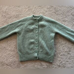 NWOT Sezane Othello Cardigan Green-grey - Size XXS